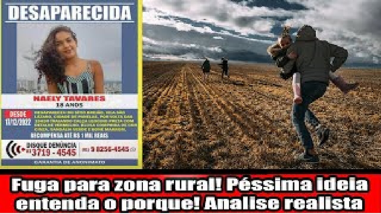 Fuga para zona rural! Péssima ideia entenda o porque! Analise realista