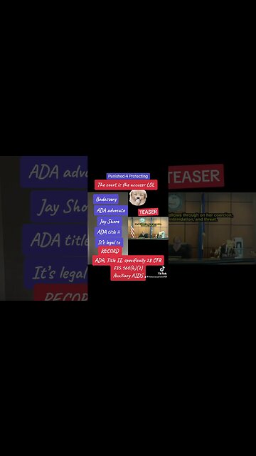 We CAN record BY LAW in court