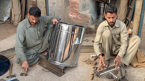 How to Convert Galvanized Metal Sheet Into a 100 Litter Water Tank || Making Water Storage Tank