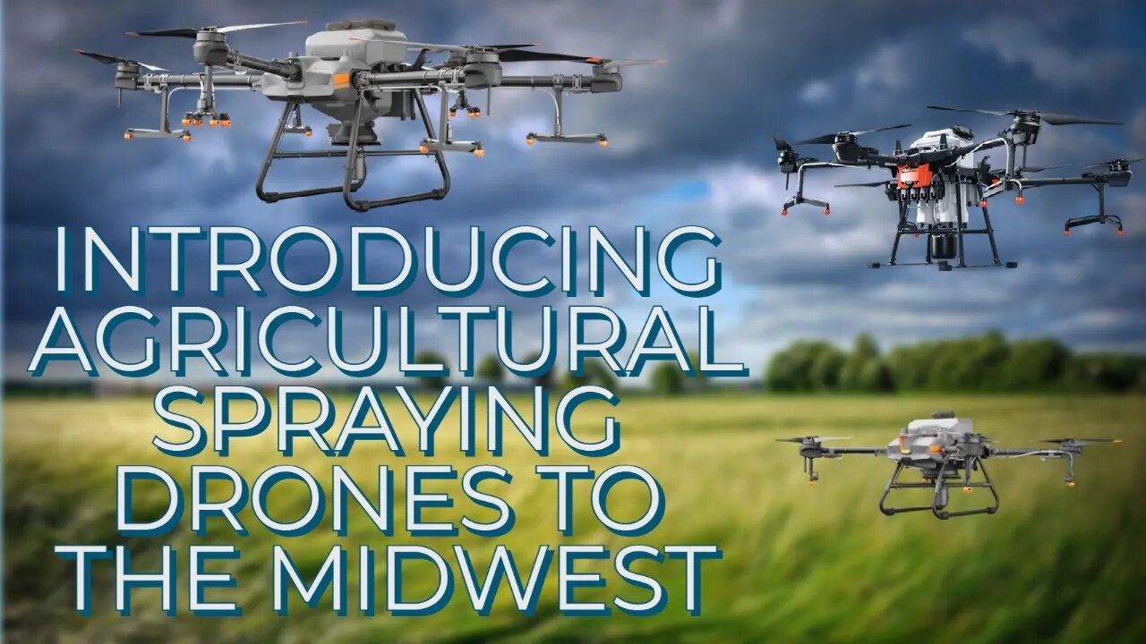 Introducing DJI Agras T10, T16, T20 and T30 Agricultural Spraying Drones to the Midwest.