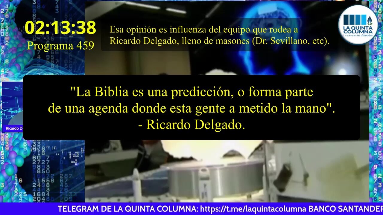 Programa 459 (3) La Biblia es del enemigo según Ricardo Delgado