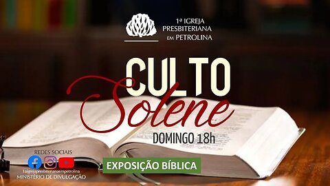 Exposição Bíblica - Culto Solene | 05/11/2023 | Pr. Iraquitan