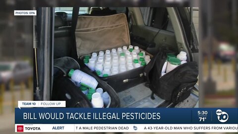 Bill would tackle banned pesticide use in illegal marijuana operations