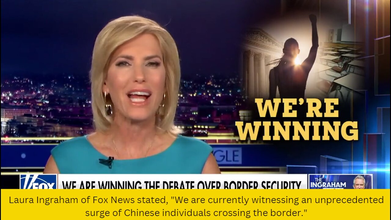 "We are currently witnessing an unprecedented surge of Chinese individuals crossing the border."