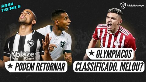 VICTOR SÁ E MARÇAL TREINAM E PODEM RETORNAR| OLYMPIACOS SE CLASSIFICA. TIQUINHO AINDA VEM?