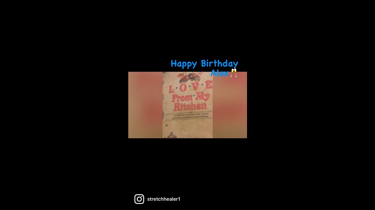 Happy Birthday Alex 🥂