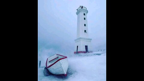 Nagaevsky lighthouse in Magadan