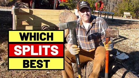 #102 Let's Compare Splitting Axes - Fiskars X27 Splitting Axe vs 8lb. & 12lb. Maul