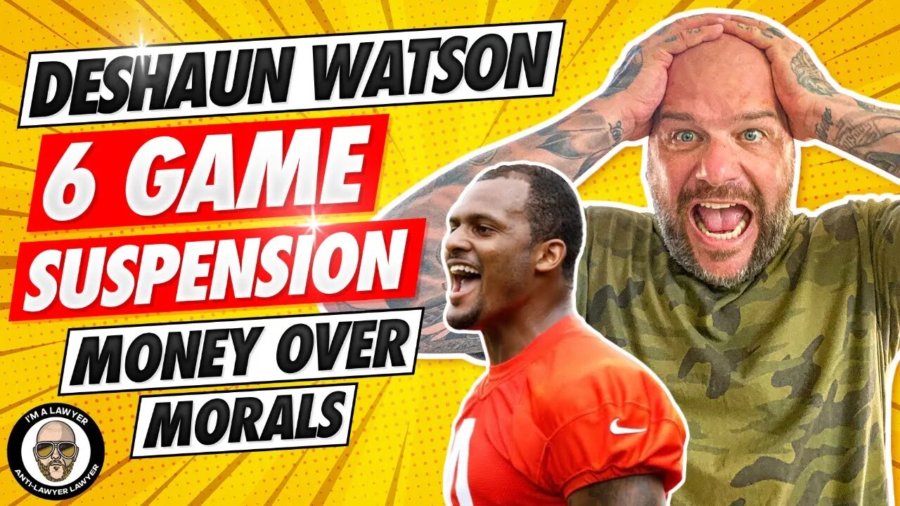 Deshaun Watson 6 game suspension!! Not enough!!