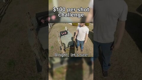 4 Shots, 3 Targets, $100 per Hit - #shorts