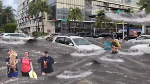 O sudoeste da Flórida se torna o oceano! Furacão IAN e grandes ondas atingem Fort Myers