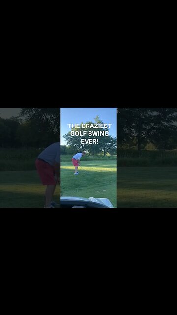Craziest golf swing! #golf #golfswing #golfshorts #subscribe #like #clips