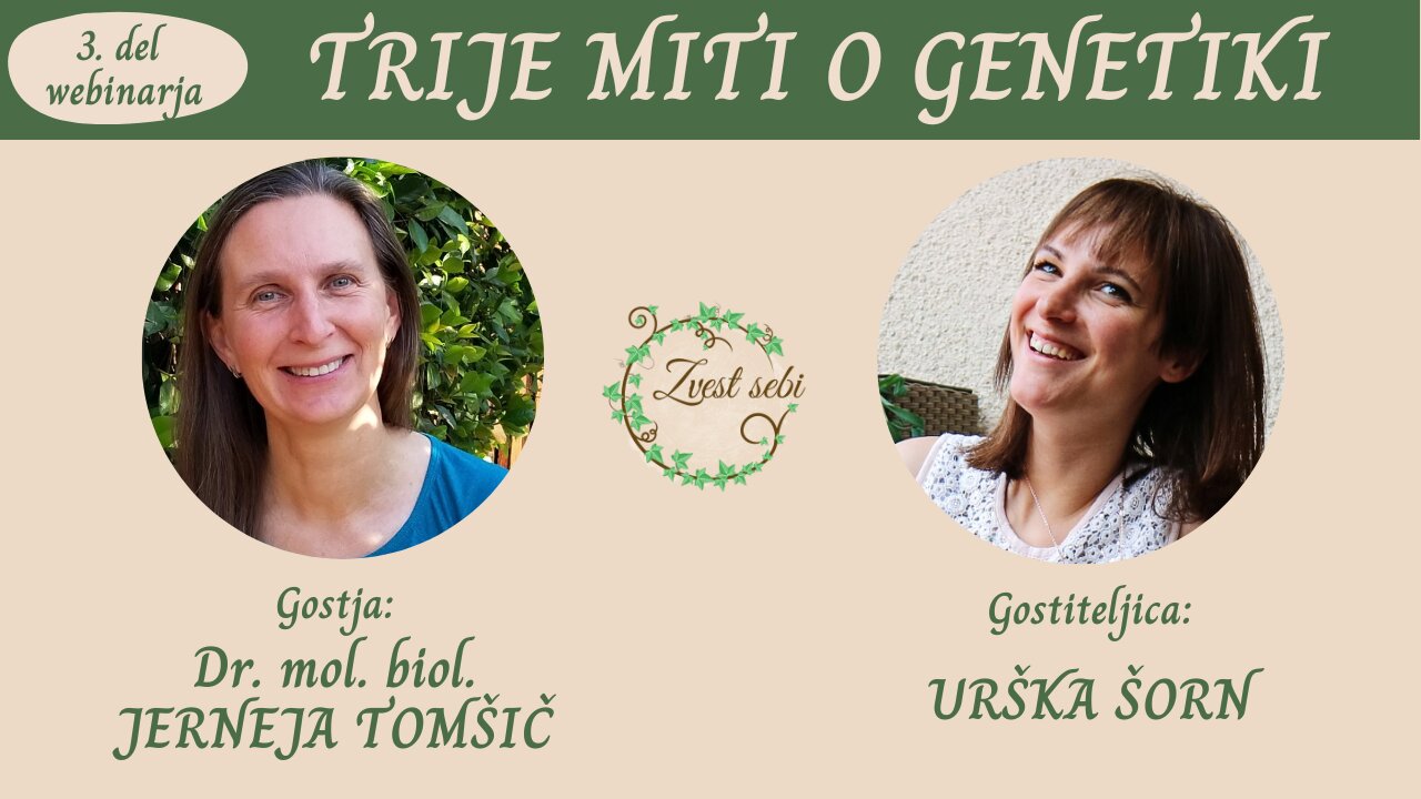 Trije miti o genetiki (dr. Jerneja Caserta)