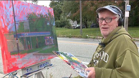Northeast Ohio artist spends time painting Cleveland buildings