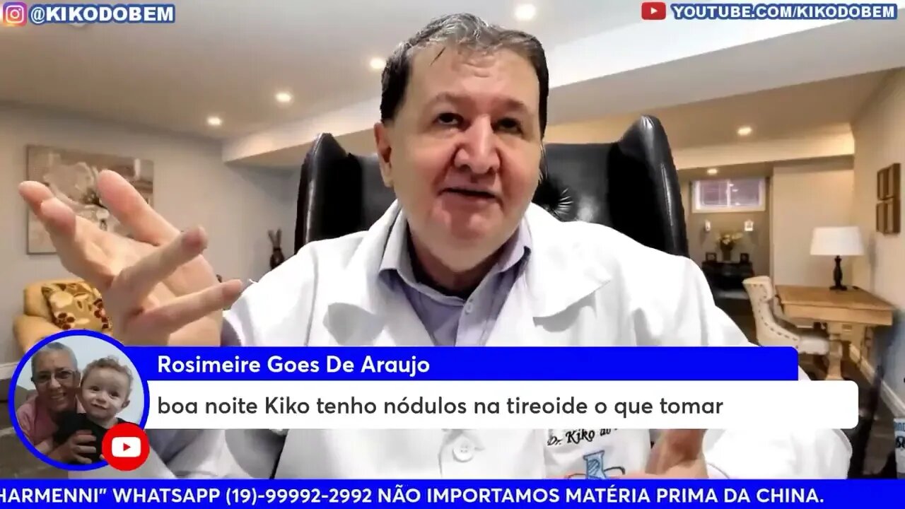 NÓDULOS NA TEREOIDE? Tratamento com suplementos especiais e produtos naturais. WhatsApp 15-996448181