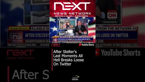 After Stelter's Last Moments All Hell Breaks Loose On Twitter #shorts