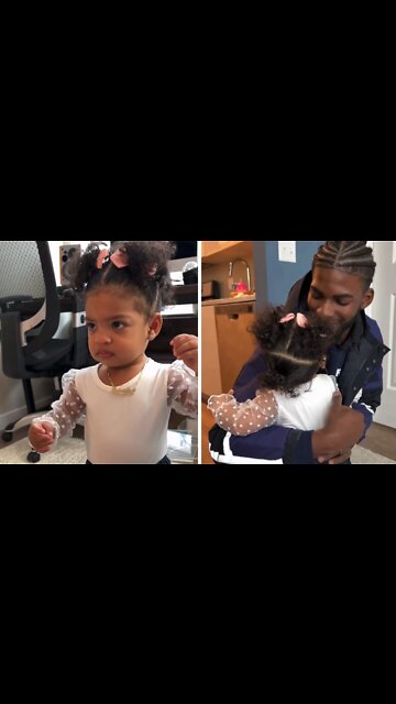 Little Girl Has Priceless Reaction To Dad's New Haircut