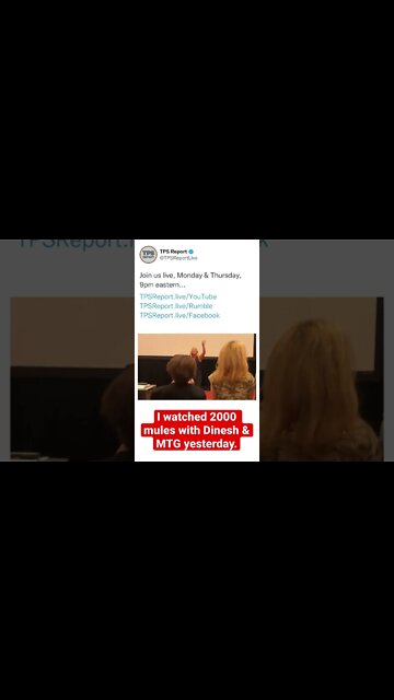 Watched 2000 Mules with Dinesh & MTG #2000mules #dinesh #mtg