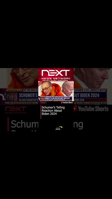 Schumer’s Telling Reaction About Biden 2024 #shorts