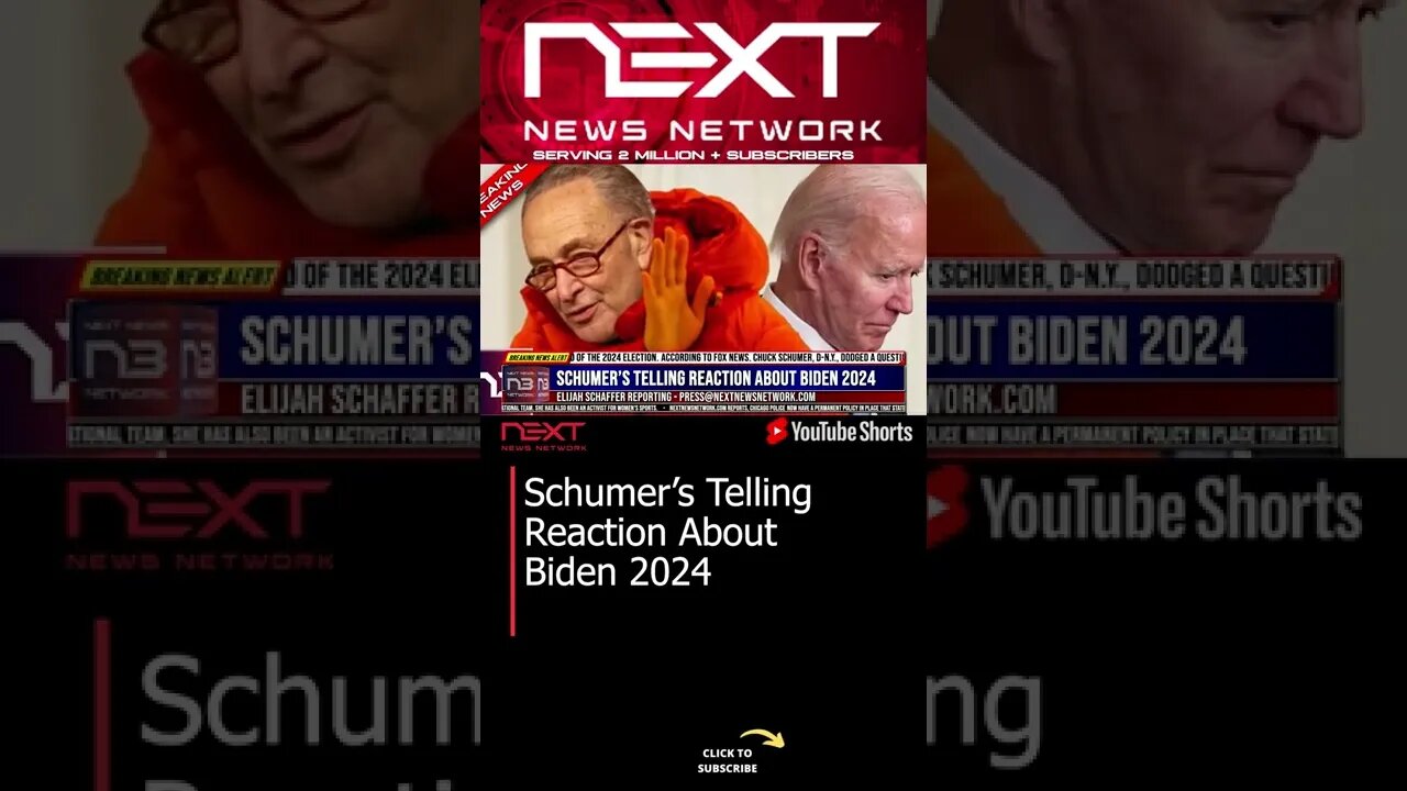 Schumer’s Telling Reaction About Biden 2024 #shorts