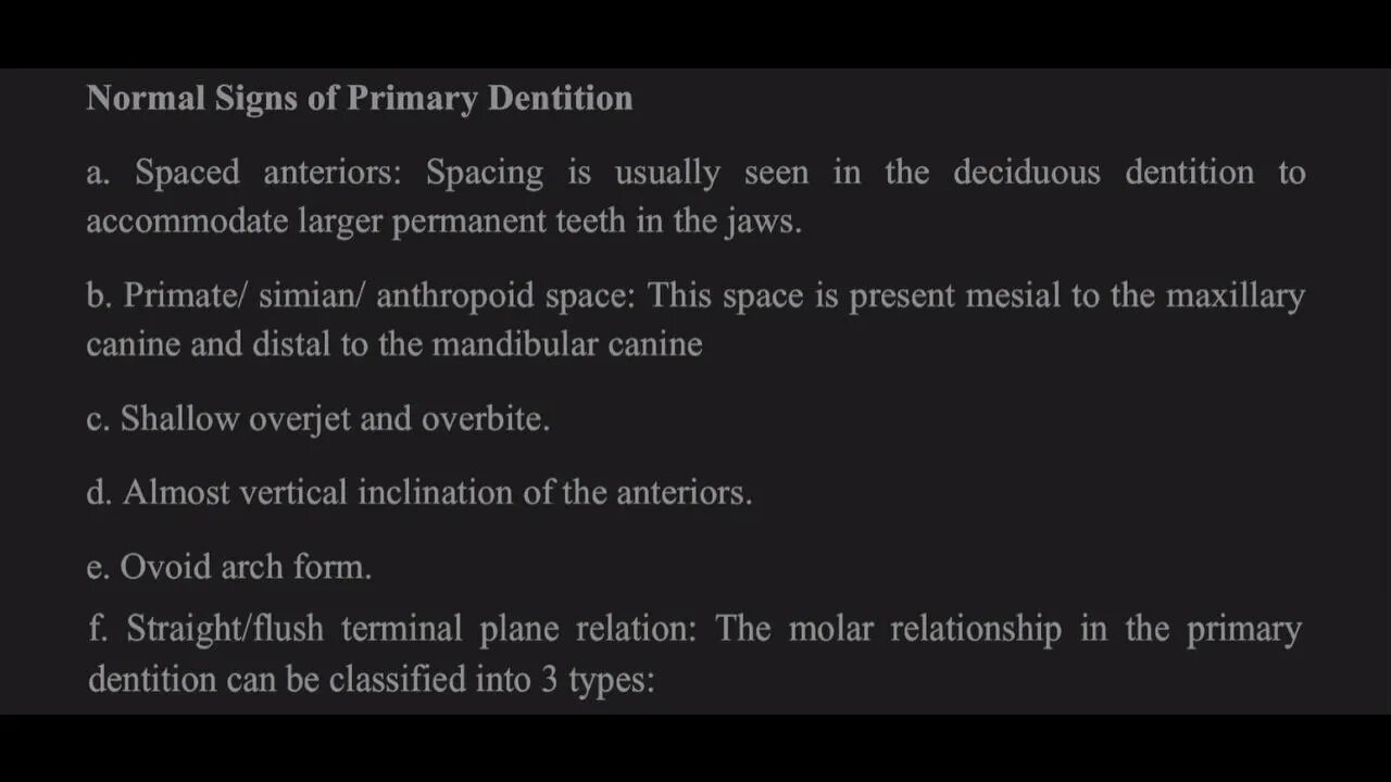 Orthodontics L6 (Dentition)