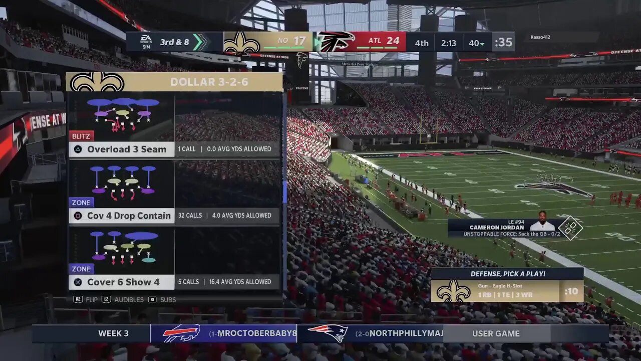 EXECUTIONER747's Live PS4 Broadcast Draft S2w3 vs Falcons