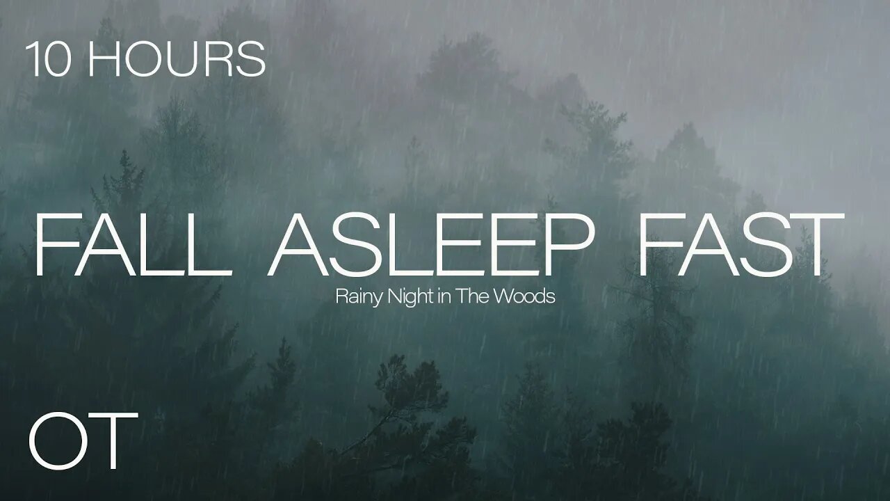 Fall Asleep Fast | Soothing Rain Sounds for Insomnia Symptoms & Sleeping Disorders | 10 Hours