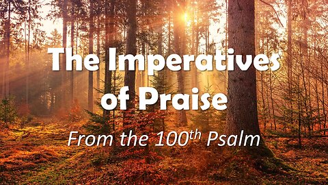 The Imperatives of Praise 4, Pastor David Hansen, 11-21-2023