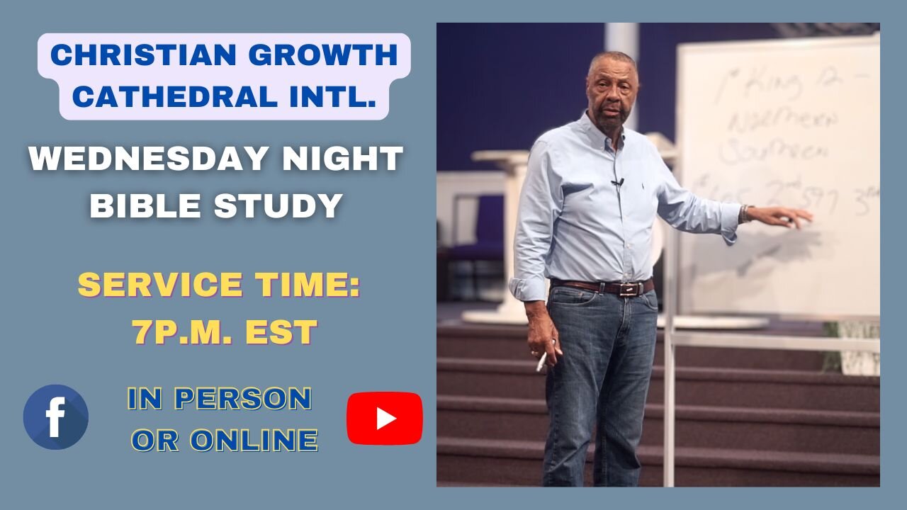 C.G.C. Wednesday Night Bible Study (November 6th 2024)