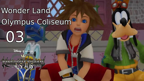 Kingdom Hearts casual Pt 3 Wonderland Plus Boss Onto Olympus Coliseum