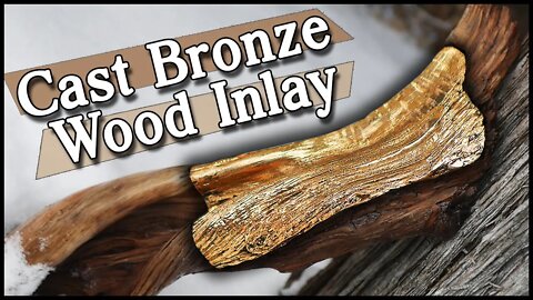 Wood Inlay | Foundry - Cast Bronze Inlay in Juniper Branch