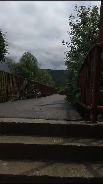 In the Tuapse region of the Kuban, floods washed away the bridge in a few of seconds