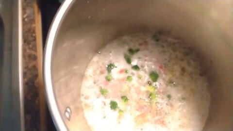 Cooking with Honda... beer cheese soup.