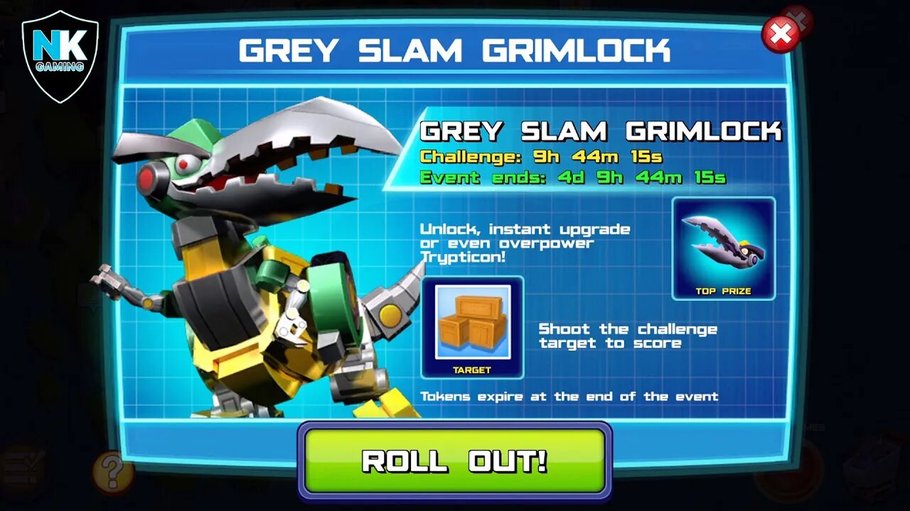 Angry Birds Transformers - Grey Slam Grimlock - Day 2 - Featuring Bludgeon vs. Boss Pig