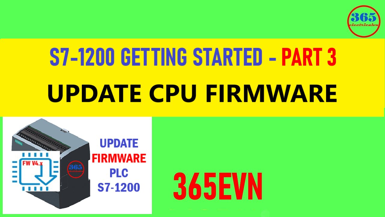 0106 - Update firmware plc s7-1200 on TIA Portal