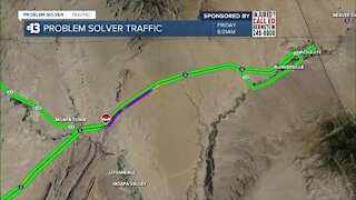 I-15 NB lanes blocked near Mesquite following deadly crash