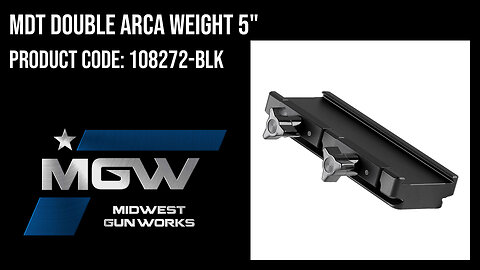 MDT Double ARCA Weight 5" - 108272-BLK