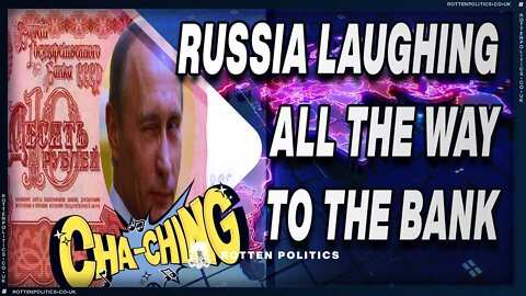 The Clowns sanctions are on us....Russia amassing wealth