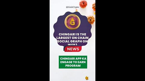 crypto news:- Chingari App ka engage To earn Program #shorts