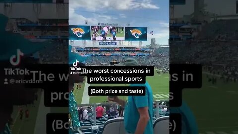 The Jacksonville Jaguars have the worst concessions in the NFL 🤢