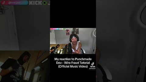 My reaction to Punchmade Dev - Wire Fraud Tutorial (Official Music Video) #shorts