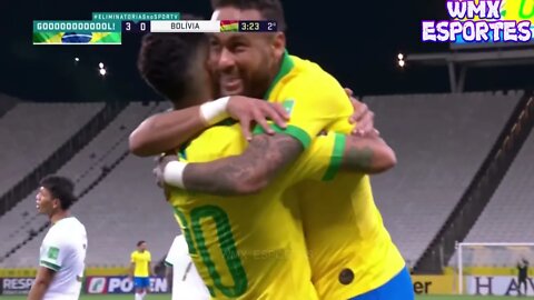 NEYMAR JR DEU SHOW Brasil 5 x 0 Bolivia Gols e melhores momentos do jogo HD 09 10 2020