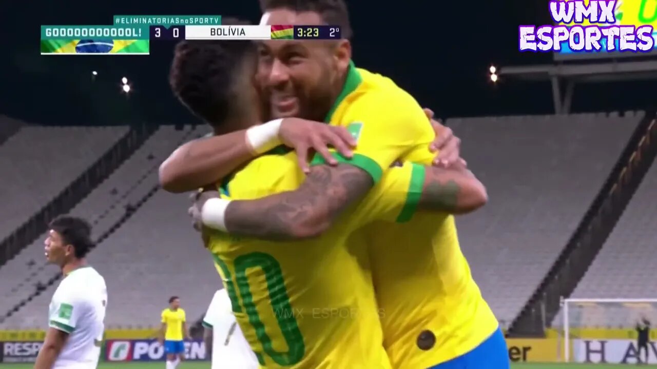 NEYMAR JR DEU SHOW Brasil 5 x 0 Bolivia Gols e melhores momentos do jogo HD 09 10 2020