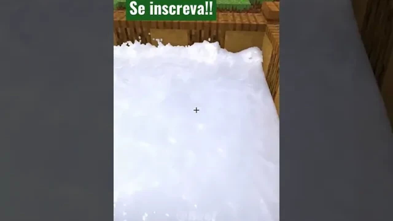 MINECRAFT: COMO SERIA UMA PISCINA DE LEITE REALISTA NO MINECRAFT!! #shorts