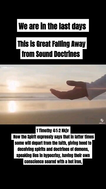 This is Great Falling Away from Sound Doctrines