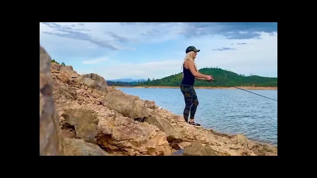 I Spotted Bass at the Lake Shasta in Northern California