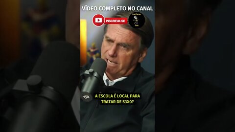 A ESCOLA É LOCAL PRA ISSO? #shorts #bolsonaro #jairbolsonaro #presidentebolsonaro