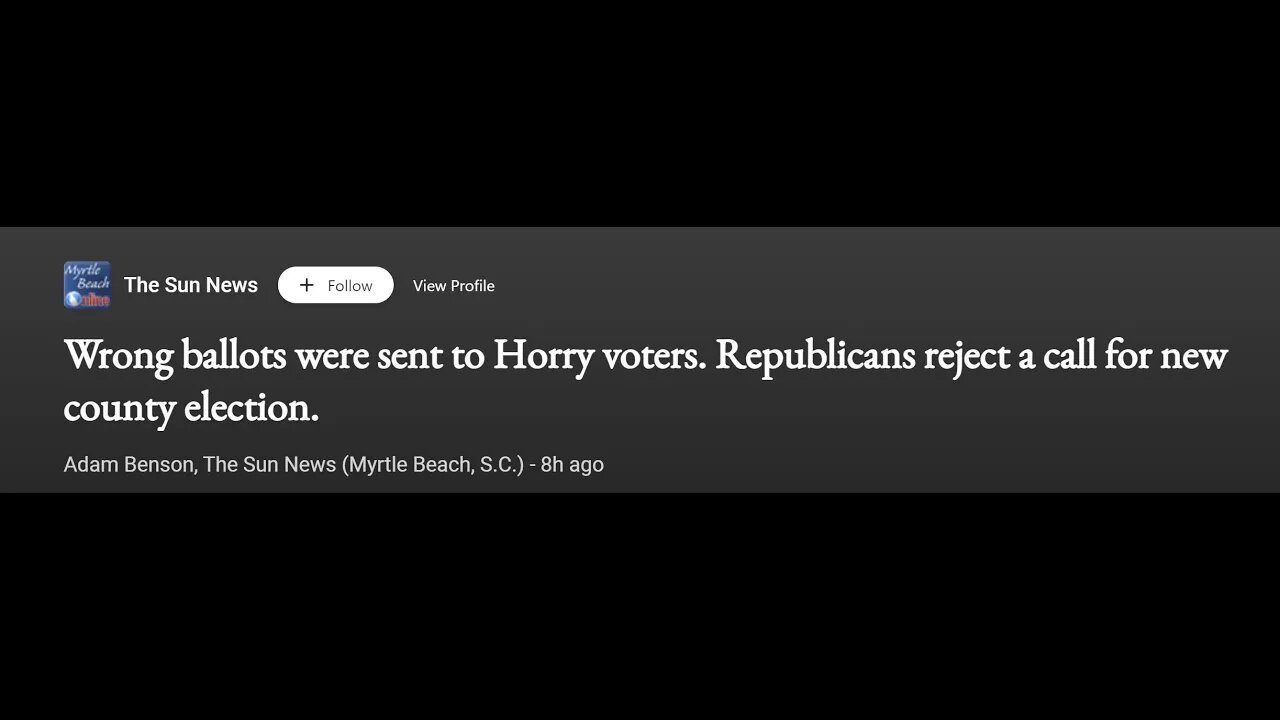 Election News S.C. Republicans Shut Down Error Inquiry Request