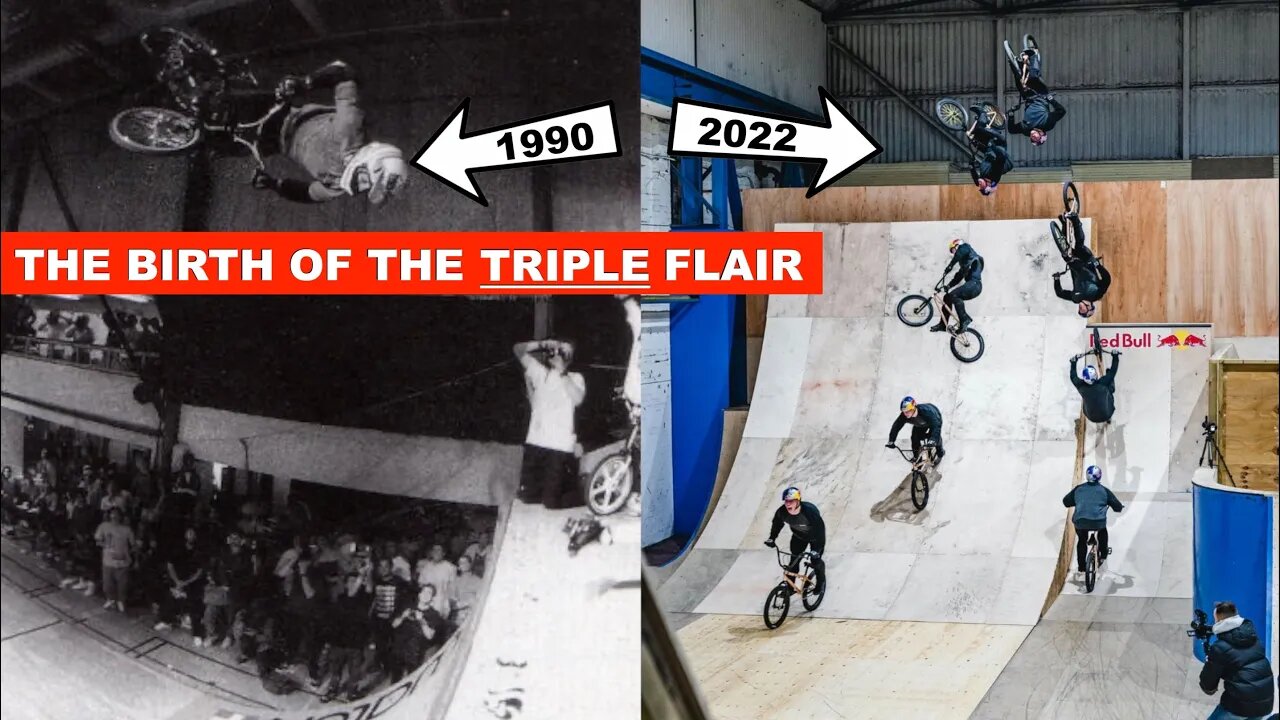 ** The Birth Of The WORLDS FIRST Triple Flair ** 32 Years of the BMX Flair!