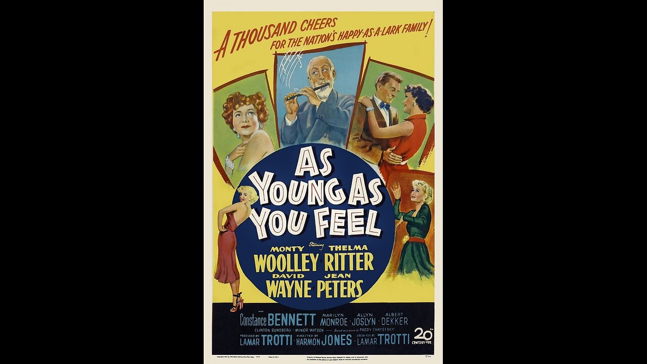 As Young As You Feel (1951) | A delightful & charming comedy directed by Harmon Jones